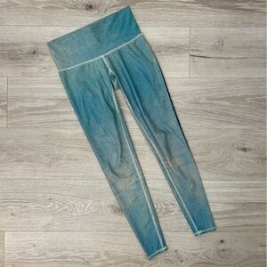 Teeki Teal Blue Moon Phases Hot Pants Leggings